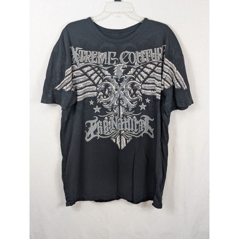 Randy Couture Xtreme Couture Graphic Print MMA T-Shirt Black Size 2XL/XXL